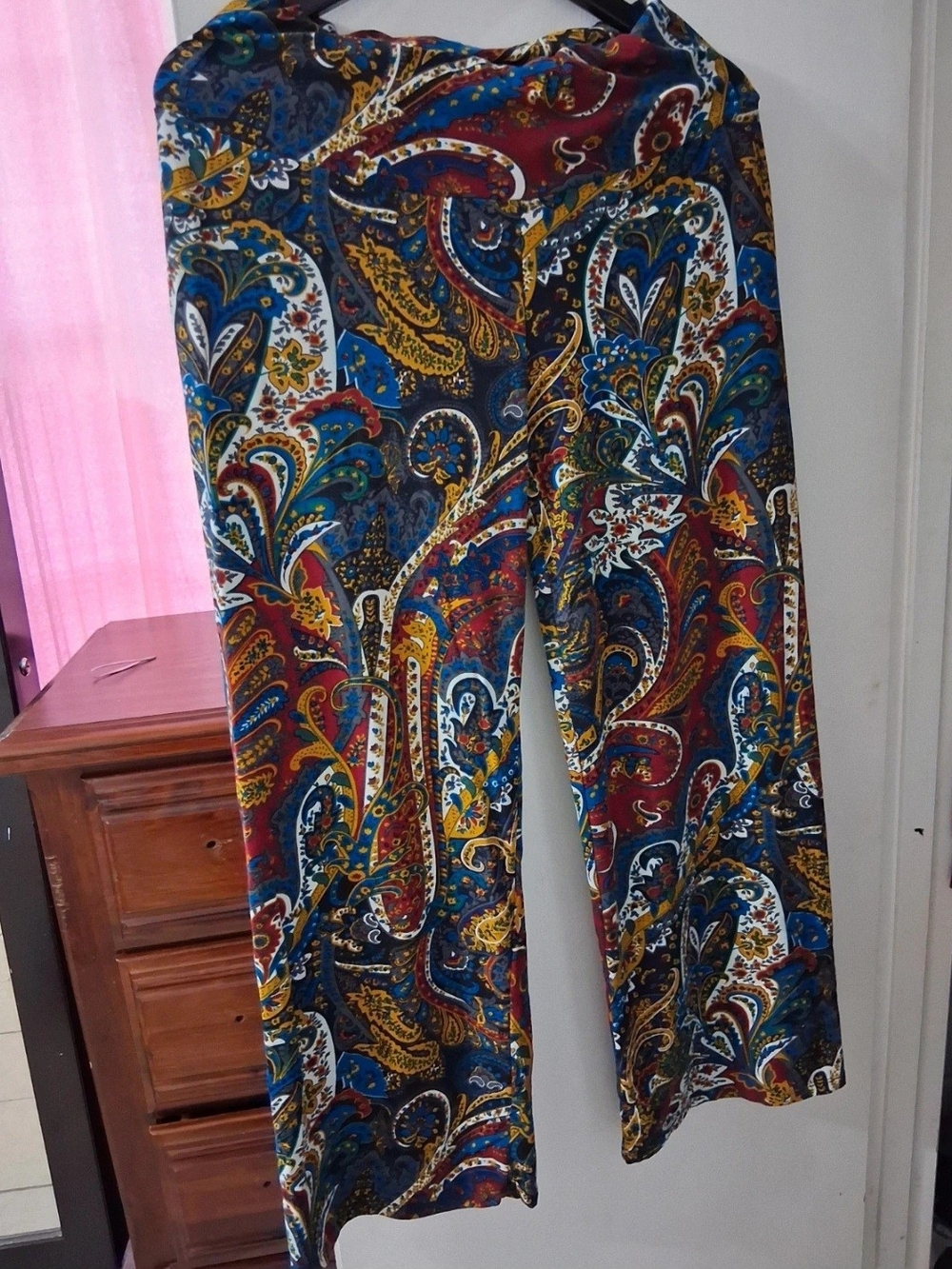Men's Multicolor Paisley Print Pants